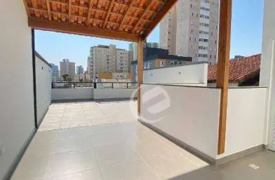 Cobertura à venda, 110 m² por r$ 610.000,00 - vila guiomar - santo andré/sp