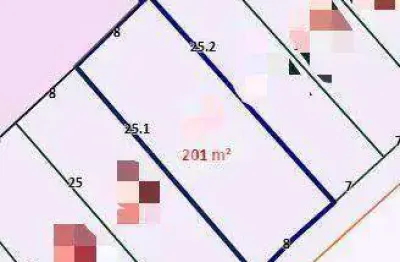 Terreno à venda, 201 m² por r$ 380.000 - jardim stella - santo andré/sp