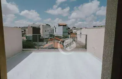 Cobertura com 2 dormitórios à venda, 80 m² por r$ 440.000 - jardim do estádio - santo andré/sp