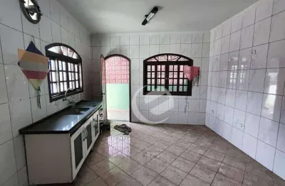 Casa com 3 dormitórios para alugar, 100 m² por r$ 1.800,00/mês - jardim do estádio - santo andré/sp
