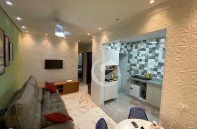 Apartamento com 2 dormitórios à venda, 48 m² por r$ 280.000 - parque gerassi - santo andré/sp
