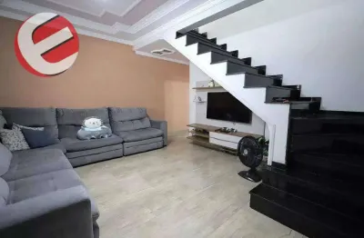 Sobrado com 3 dormitórios à venda, 277 m² por r$ 990.000 - parque erasmo assunção - santo andré/sp