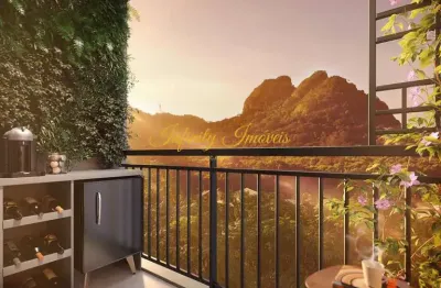 Living vista parque apartamento 2 quartos com varanda em jacarepaguá