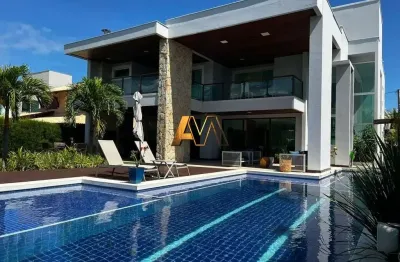 Casa em condomínio fechado com 5 quartos à venda na Rua Alameda Humaitá, 235, Guarajuba, Camaçari