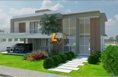 Casa em condomínio fechado com 4 quartos à venda na Rua Direta De Busca Vida, 995, Abrantes, Camaçari