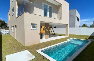 Casa 5/4 com 3 suítes no alphaville litoral norte ii