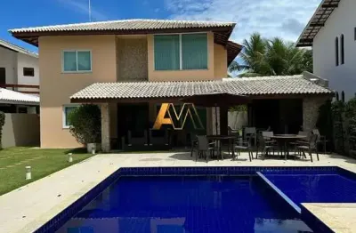 Casa em condomínio fechado com 4 quartos à venda na Rua Alameda Humaitá, 352, Guarajuba, Camaçari