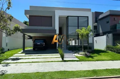 Casa de alto luxo com 4 suítes no alphaville litoral norte i