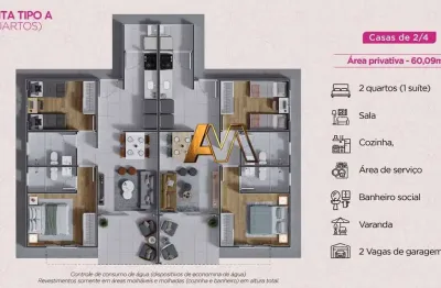 Casa com 2 quartos à venda na 1ª Tv. Sr. Do Bomfim, sn, Guarajuba, Camaçari