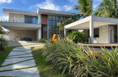 Casa em condomínio fechado com 5 quartos à venda na Rodovia Ba-099, 200, Praia de Busca Vida, Camaçari