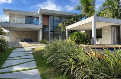 Casa em condomínio fechado com 5 quartos à venda na Rodovia Ba-099, 200, Praia de Busca Vida, Camaçari