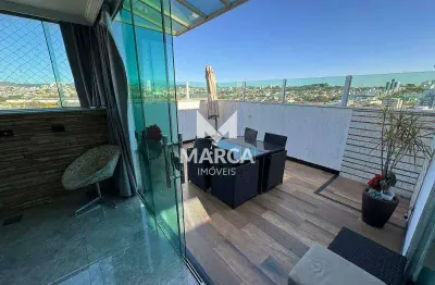 Cobertura à venda, 3 quartos, 1 suíte, 2 vagas, dona clara - belo horizonte/mg