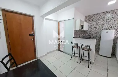 Apartamento 1 quarto mobiliado com varanda no joão pinheiro – tudo incluso!