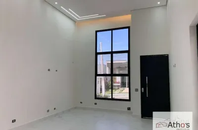 Casa a venda no gran reserve, indaiatuba/sp, 3 dormitorios sendo 2 suítes, sala ampla e cozinha integradas, lavanderia, toda automatizada com alexa