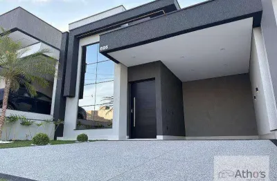 Encantadora casa térrea 3 suítes ( 1 master ) - condomínio park gran reserve - indaiatuba - sp