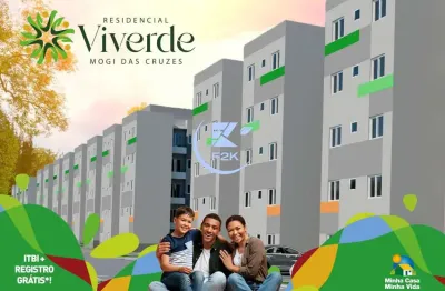 Lançamento em mogi das cruzes, todas unidades com sacada, 2 dormitórios, 1 banhe