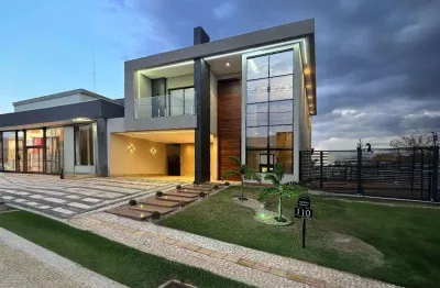 Sobrado de 244m² com 04 suítes à venda por r$ 2.050.000 no jardins bolonha em senador canedo/go