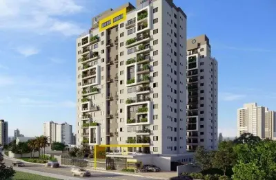 Apartamento com 55m² com 02 quartos, sendo 01 suíte á venda no residencial clube house - jardim palacius em aparecida de goiânia.