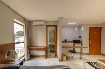 Flat de 27 m² à venda por r$ 250.000 - sun square suítes hotel - setor oeste - goiânia