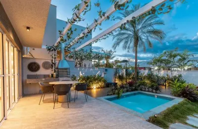 Casa de 110 m² com 3 quartos à venda por r$ 987.000 - cond. jardins frankfurt - senador canedo/go