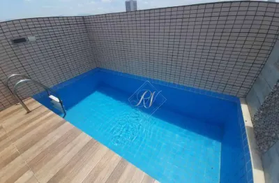 Cobertura com piscina, churrasqueira, lindo acabamento no centro de são vicente!!!!