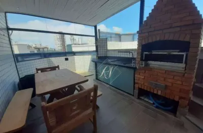 Cobertura com piscina e churrasqueira, 4 dormitórios amplos, em excelente localização na cidade de santos!!!