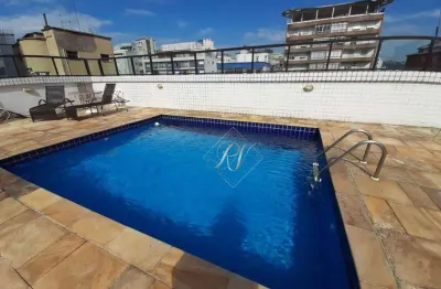 Quadra da praia!! excelente apartamento, 2 dormitórios, andar alto, vaga demarcada, boqueirão em santos!!!