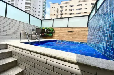 Maravilhosa casa alta duplex, nova recém construída, impecável e climatizada, no bairro ponta da praia em santos!!!