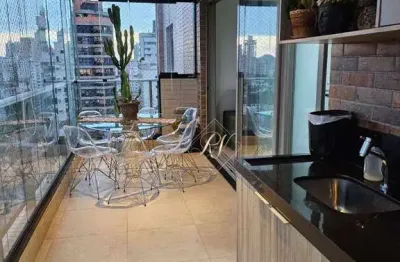 Maravilhoso apartamento, andar alto, vista livre, mobiliado e prédio com lazer completo, a uma quadra da praia na aparecida!!!