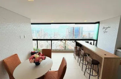 Apartamento com 3 dormitórios à venda, 120 m² por r$ 1.799.000 - aparecida - santos/sp !!!