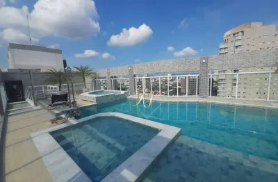 Fino acabamento, sol da manhã, mobiliado, 1 suíte, lazer, no bairro boqueirão em santos!!!