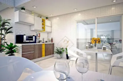 Apartamento com 2 dormitórios à venda, 73 m² por r$ 589.731,17 - maracanã - praia grande/sp