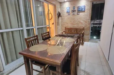 Maravilhoso apartamento, sacada na sala fechada em vidros, 3 dormitórios, 2 vagas demarcadas, lazer completo no bairro ponta da praia!!!