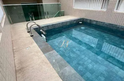 Maravilhosa sobreposta alta, 3 suítes, piscina, área gourmet , no bairro boqueirão em santos!!!