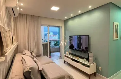 Excelente apartamento, garden, varanda fechada em vidros, churrasqueira, lazer completo na cidade de santos!!!