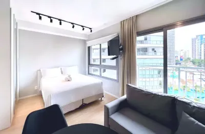 Excelente studio mobiliado - lazer - localização privilegiada