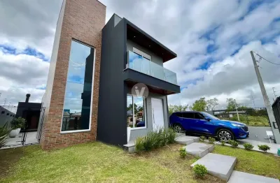 Linda casa nova, 3 dormitórios, semi-mobiliada, bairro são josé, santa maria!