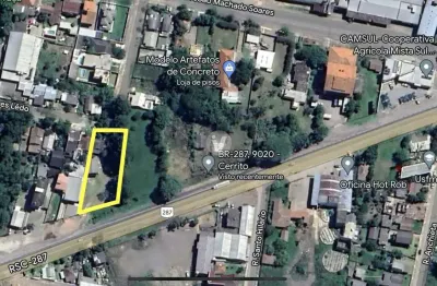 Terreno na beira da br-287, no bairro camobi, na cidade de santa maria/rs.