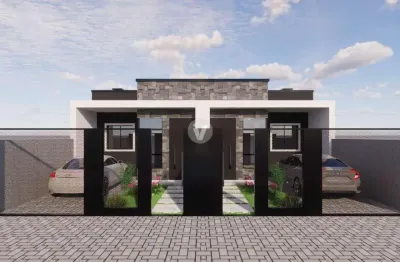 Casa térrea com 2 dormitórios, churrasqueira e pátio em camobi