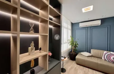 Sala comercial com móveis planejados e 1 vaga no bairro nossa senhora das dores