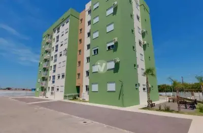 Apartamento de dois dormitórios, sacada e vaga de estacionamento, localizado no