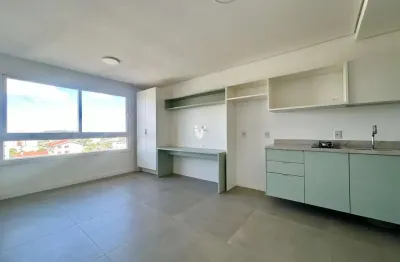 Studio semimobiliado no empreendimento uniqo, localizado no bairro camobi.