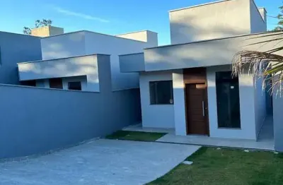 Casa nova com visual moderno e suíte por r$465.000,00
