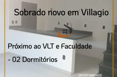 Sobrado em villagio com 02 quartos  á  venda no bairro macuco- santos