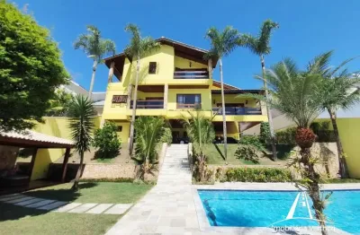 Cond. arujá 5 - vendo/alugo belíssima casa de alto padrão semimobiliada 900m² ac