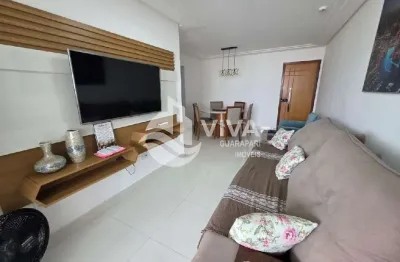 Apartamento de 3 quartos na praia do morro - guarapari-es  100m², 1 suíte, 2 salas, 2 banheiros, 2 vagas de garagem