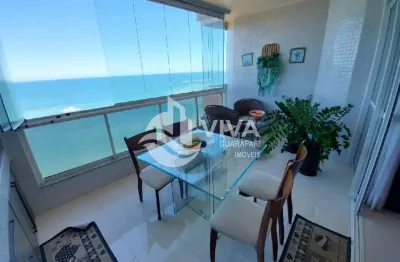 Apartamento de luxo com 4 suítes no centro de guarapari-es, 207m² e 3 vagas de garagem! venha conferir!