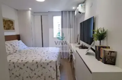 Apartamento na quadra do mar, reformado à venda na praia do morro em guarapari-es: 2 quartos, 1 suíte, 2 salas, 2 banheiros, 1 vaga de garagem!