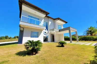Casa duplex em condomínio composto por 5 suítes com área de lazer á venda no bairro lameirão, guarapari-es  - realize negócios imobiliários.