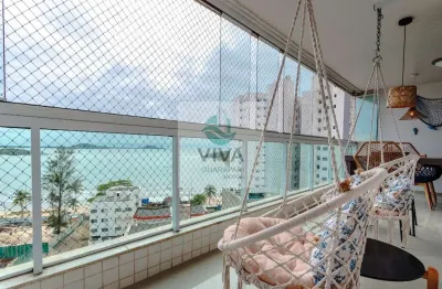 Apartamento mobiliado composto por 3 quartos á venda na praia do morro, guarapari-es -viva guarapari imóveis
